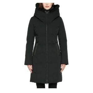 SOIA & KYO Kaitlin Down Filled Coat/Parka - Large Faux Fur Hood - Size Small